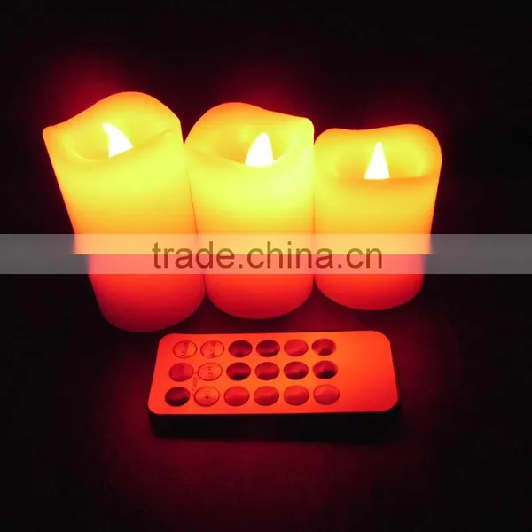 Changing 12 Color LED Electronic Flameless Smokeless Candle Light Remote Control