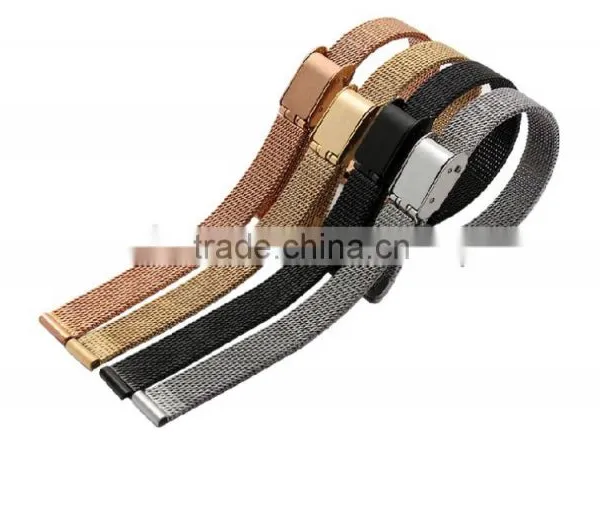 Milanese Classic Buckle Stainless Steel Watchband 8mm 10mm photo-3