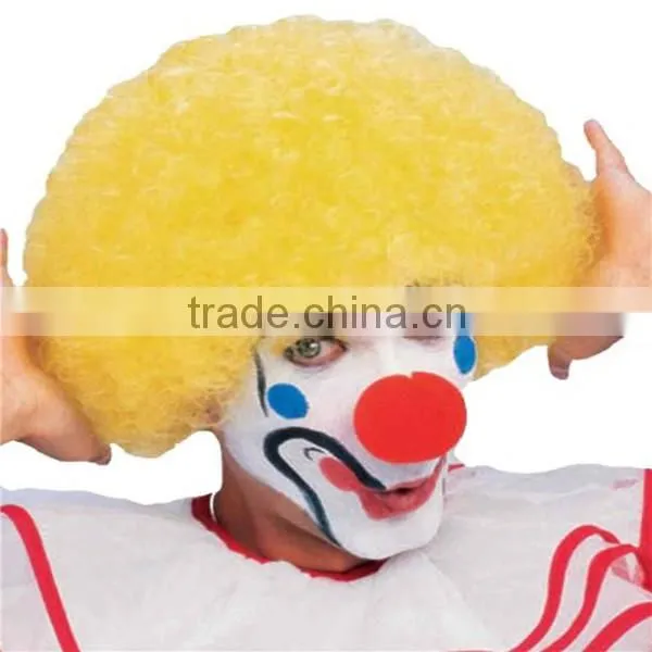 Affordable Afro Clown Hair Football Fan Adult Child Costume Curly Wig UR photo-2
