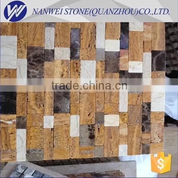 Marble Shower Floor Grid Backed Mosaic Tiles Wall Stone Cladding photo-6