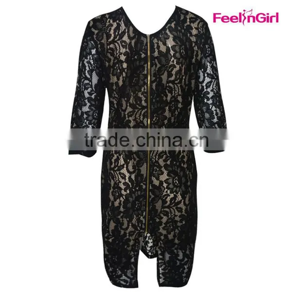 Fashion Sleveless Plus Size Short Fat Women's Evening Dress photo-6