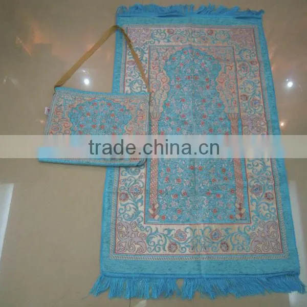 BT- 602 Adult Muslim Prayer Mat and Rugs With Bag Haji Present photo-2