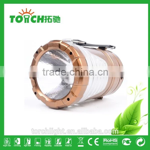 Outdoor Camping LED Lantern Lights 16+1 Fashion Golden Color Design Super Bright LED Tent Light Plastic Flashlight Portable Lamp photo-4