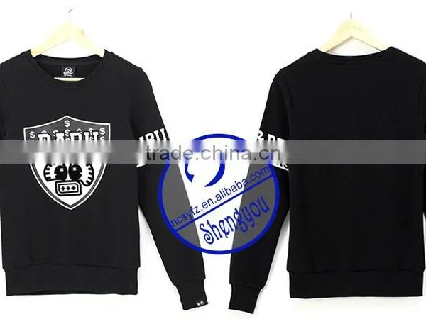 2015 Custom Men Plian Pullover Hoodie Sweatshirts With Printing photo-6