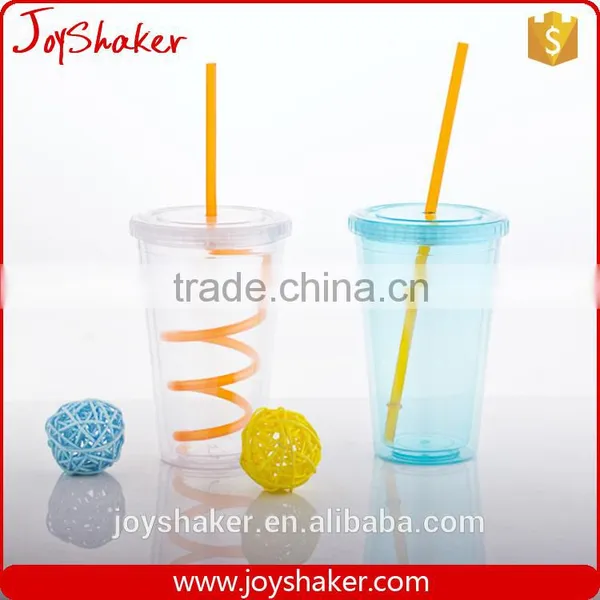 Wal-Mart Approved Joyshaker BPA Free Sport Juice Cup Plastic With Cap And Straw photo-6