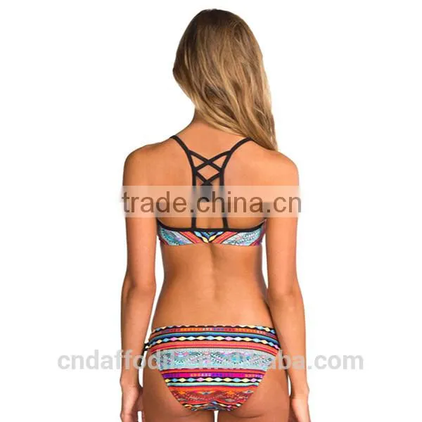 Best Sale Sexy Swimwear for Women Push Up Padded Top Swimsuit Bathing Suit Sublimation New Style Bikinis Swimwear photo-3