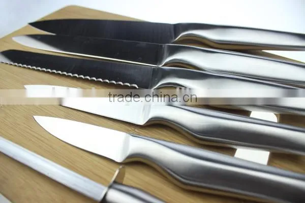 5PCS Stainless Steel Kitchen Knife Set With Hollow Handle photo-2