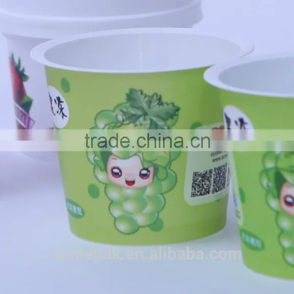 110ml IML Yogurt Jelly Pudding Plastic Cup
