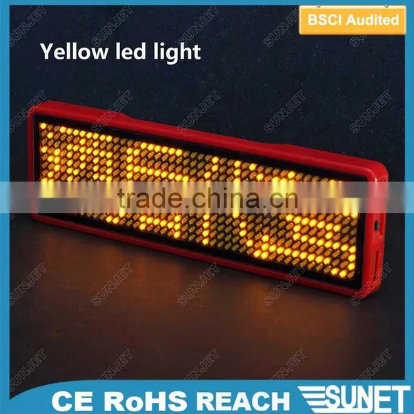 Red Led Scrolling Message Badge Led Matrix Display photo-4