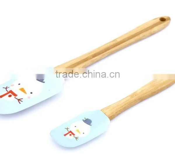 New Product Wood Handle Silicone Spatula Set photo-4