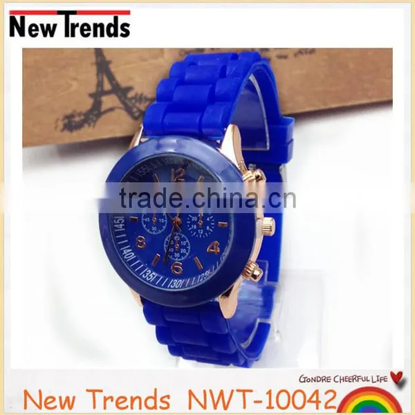 Ladies Quartz Select Fashion Custom Made Cheap Colorful Silicon Rubber Watch photo-6