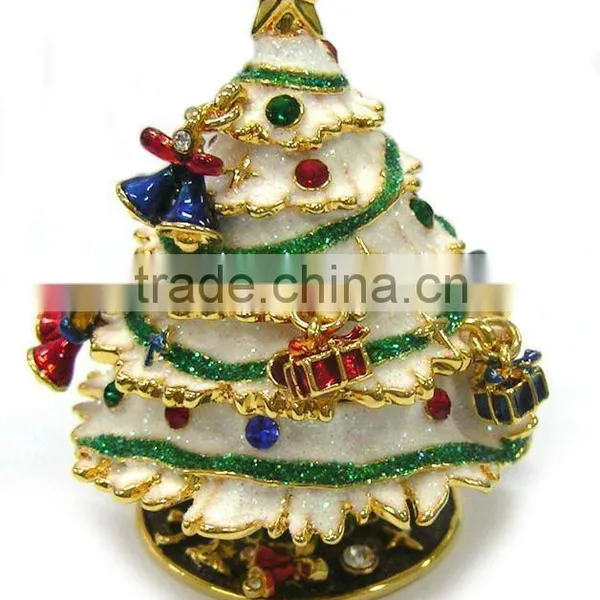 Metal Christmas Tree Jewelry Box,various Designs and Choice,good Quality and OEM Service<DJBA2071>
