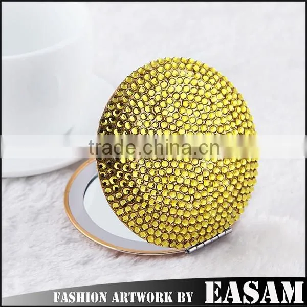 2015 Fully-jewelled Makeup Compact Mirror,whistling Compact Mirror Quality Choice