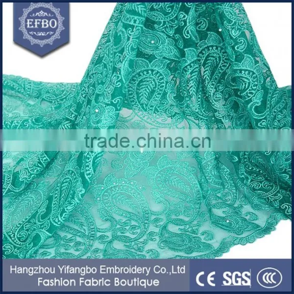 Mature Style Wine Color African Tulle Mesh Lace Fabric For Dresses photo-6
