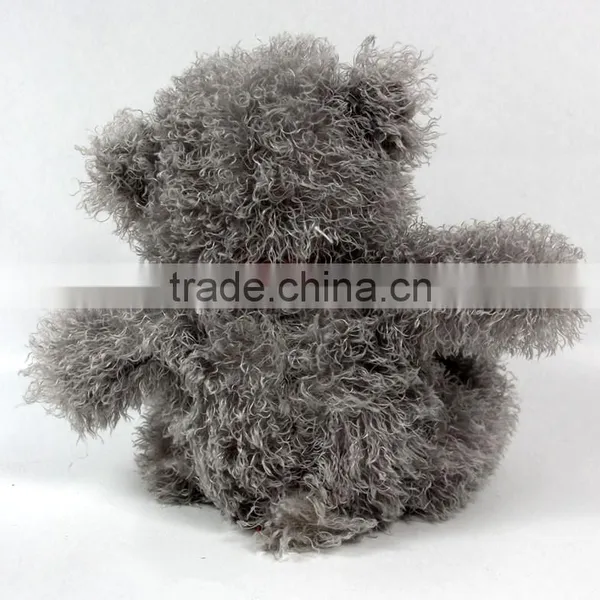 Luckiplus Hot Sale First Class Grey Bear With Scarf Safe Technology Toy For Kids photo-2