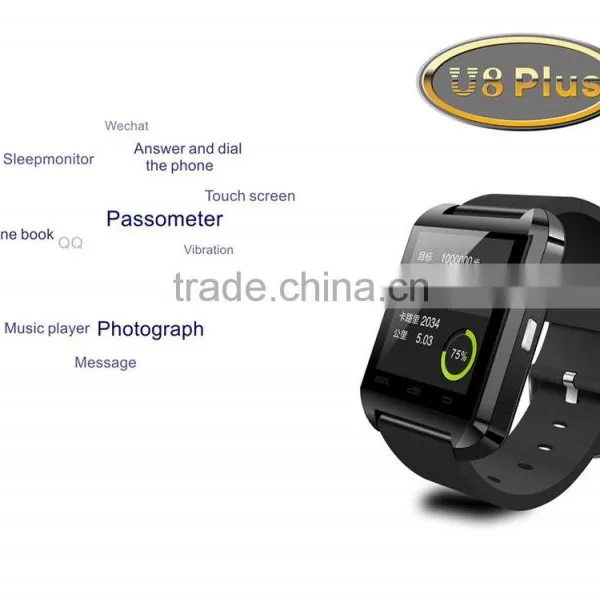 u8 Bluetooth Smartphone WristWatch U8 Plus U Watch for IPhone Samsung S4/Note2/Note3 Android Phone ,ISO System photo-3