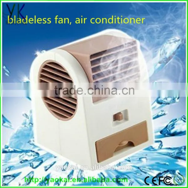 2016 NEW Hot Portable USB Mini Small Fan Cooling Desktop USB Battery Two Way Power Air Conditioner Bladeless Fan photo-5