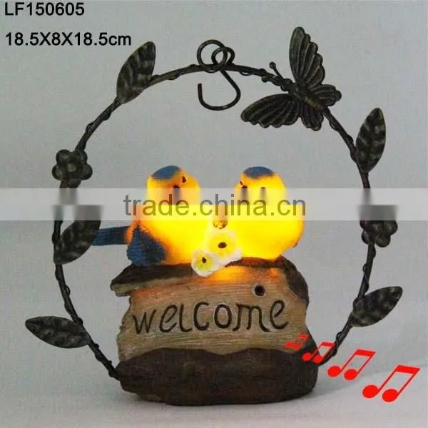 Metal Birds Garden Decor Led Light photo-2