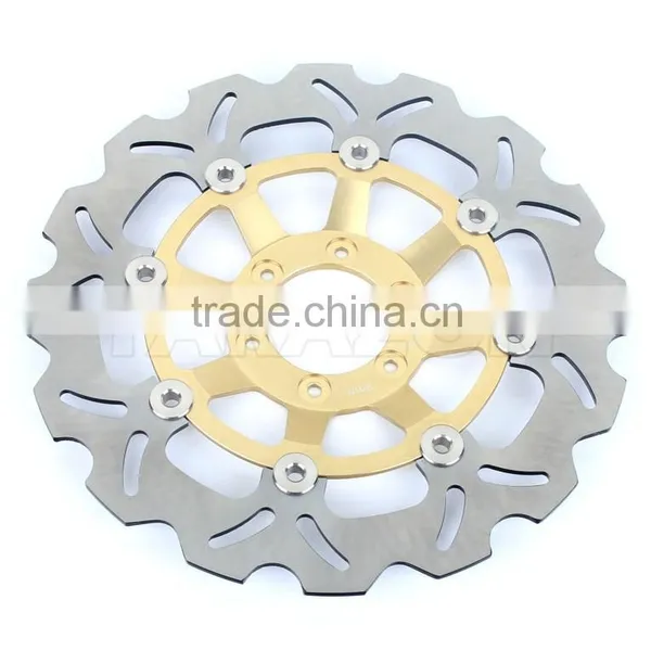 Street Bike Aluminum Alloy Motorcycle Wave Floating Brake Disc Rotor photo-4