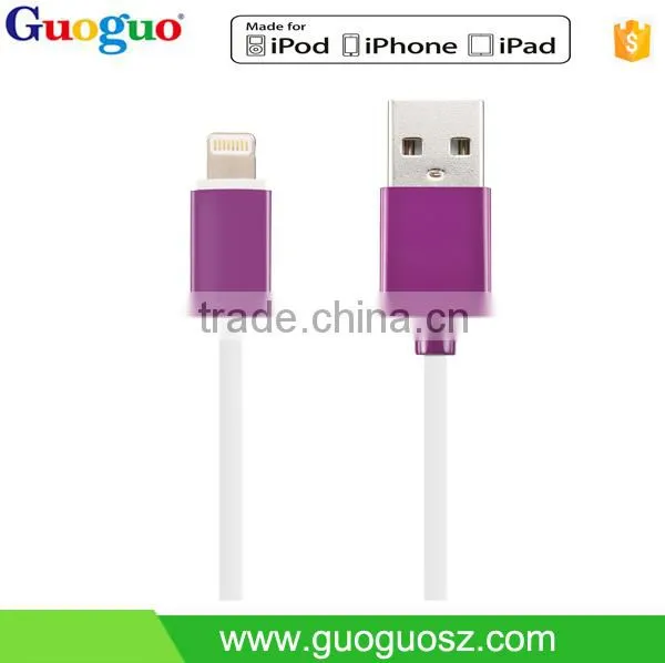 Wholesale High Quality Colorful Mfi Cable 8 Pin Tranfer Charger Cable Mfi Usb Cable
