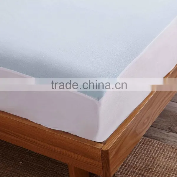 TPU Laminated Bird Eye Mesh Hotel Bedding Fitted Sheet photo-3