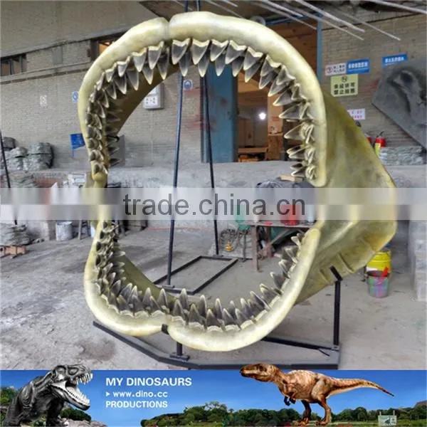 MY DINO-O07 Museum Replica Life Size Marine Animal Skeleton Megalodon Jaws Fossil photo-4