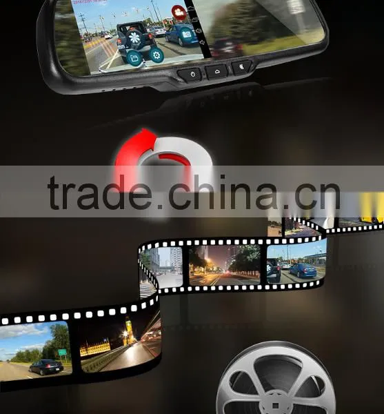 5inch Android Syatem Front Record Rearview Mirror GPS Navigator With Fast Back Camera Reflection and OEM Bracket photo-2