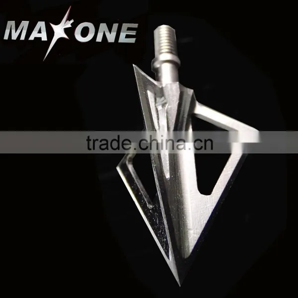 Archery Arrow Tips Hunting Arrow Broadhead With 3 Fixed Sharp Blades Broad Heads 100 Grains Arrow Tips Archery photo-2