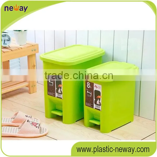 Colorful Eco-Friendly Foot Pedal Unique Standing PP 8L/13L Recycling Trash Can photo-4