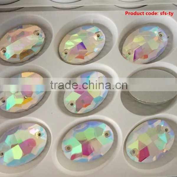Most Popular OEM Design Hanging Glass Crystals With Different Size for Clothes photo-5
