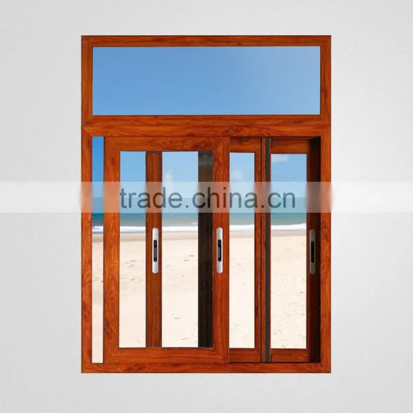 Latest Design Wood Grain Aluminum Doors&windows photo-3