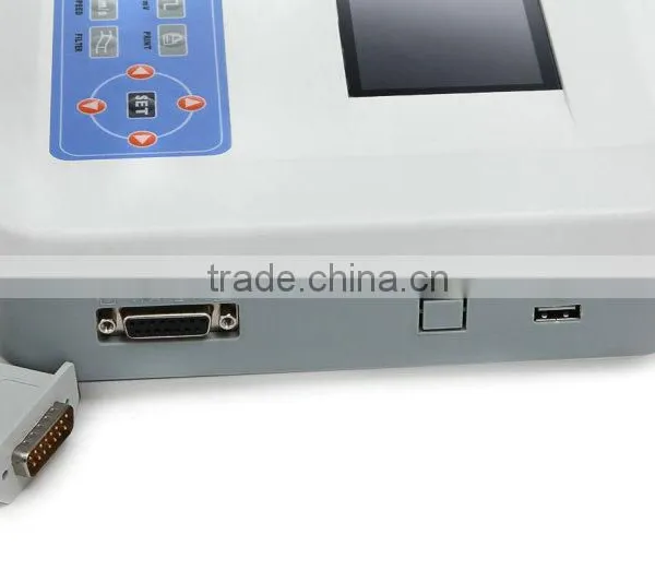 3 Channel Portable 3.5 Inch Color LCD Digital Electrocardiograph ECG Machine EKG-903BS With ECG Software photo-3