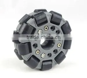 100mm Double Plastic Assemble Robot Omni Wheel W/Bearing Rollers 14041 photo-2