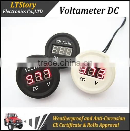 Car Motorcycle Battery Waterproof Voltage Meter photo-2