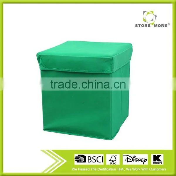 Folding Storage Ottoman With Grid For Little Gift Interlayer photo-2