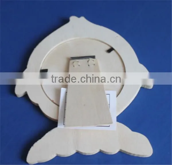 Handmade Unfinished Fish Shaped Decorative Wooden Craft Photo Frame photo-2