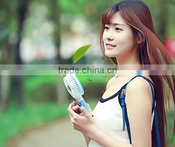 Adjustable USB Charge Handheld Air Fan, Mini Desktop Water Drop Fan For Student photo-5