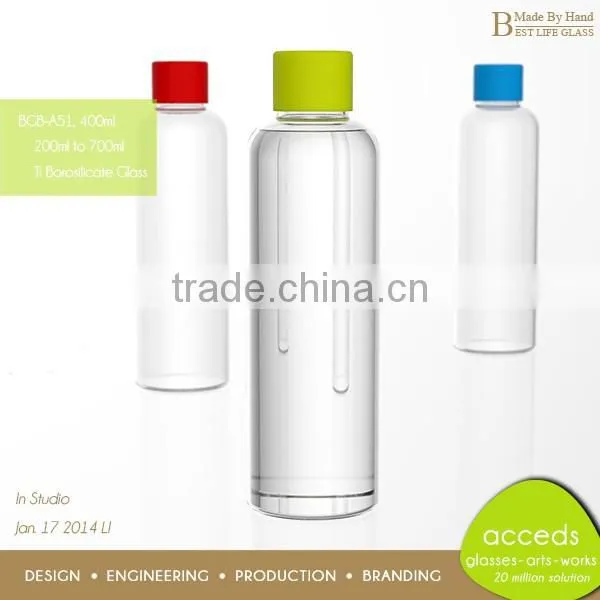 Stylish Pyrex Glass Superior Quality Unique Gym Water Bottle photo-5