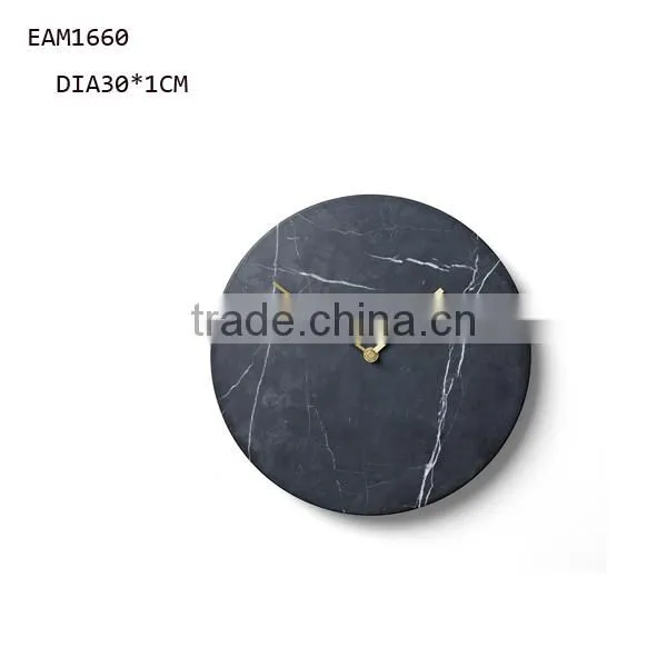 Clock Design Black Marble Wall Clock Not Real Marble Print Marble Clock photo-3