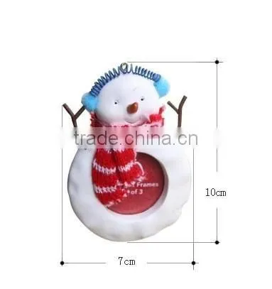 Christmas Snowman Resin Pendant Mini Photo Frame photo-3