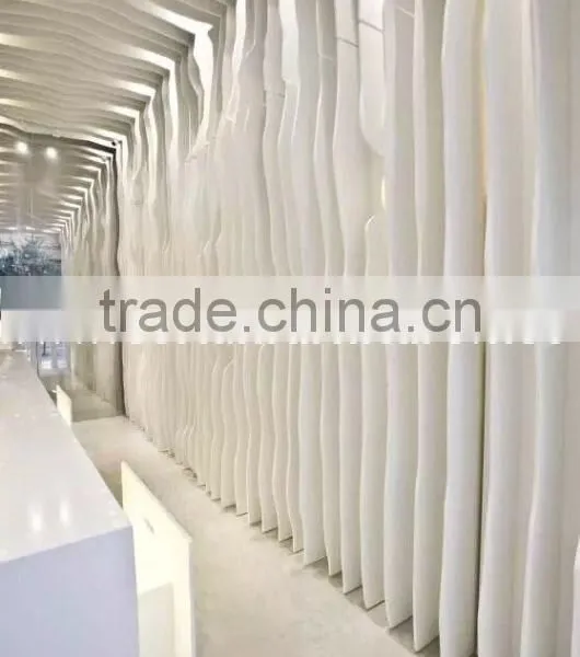 Art Designed Acrylic Solid Surfaces Interior Decoration Wall for Shop Decorating photo-2