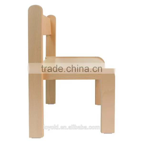 Children's Furniture Solid Beech Wood Children's Chairs Child Chair Without Armrests Natural Varnish photo-2