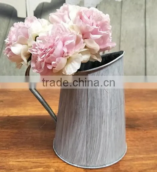 Plant Stand Decorative Round Planters Color Painted Metal Flower Pot photo-2
