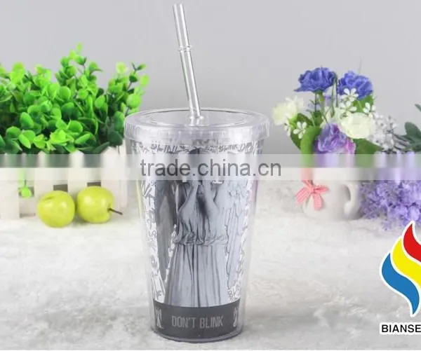 Custom Logo Printed Wholesale Reusable Plastic Cup With Lid photo-6