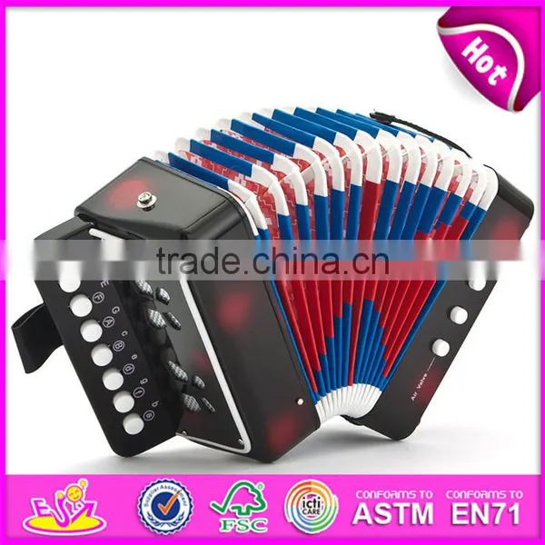 Most Popular Children Gift Toy Wooden Musical Piano Accordion for Sale W07K006B photo-6