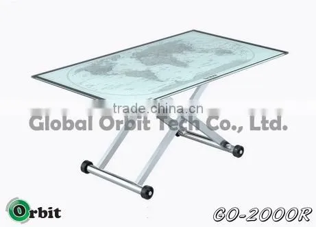 Modern Designs Metal Center Table, Stainless Steel Folding Dining Table photo-2