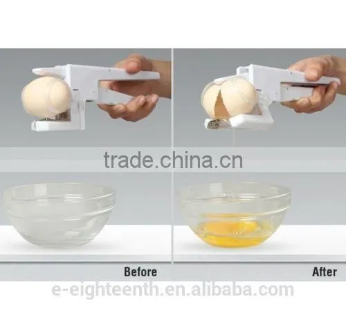NEW EZ Egg Cracker Handheld York & White Separator As Seen On TV Kitchen Gadget photo-4