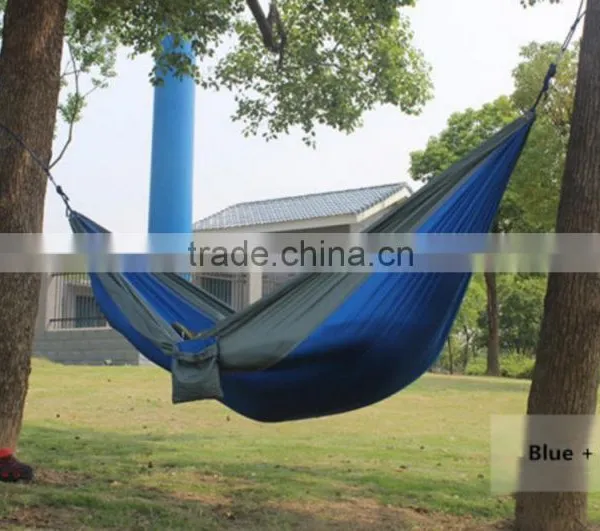 Factory Wholesale Lightweight Folding Nylon Outdoor Camping Hammock,portable Parachute Hammock photo-5