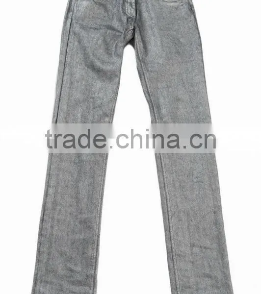 Newest Fashion Denim Jeans Design Capris Dark Color Slim Fit Latest Jeans Pants Girls photo-2