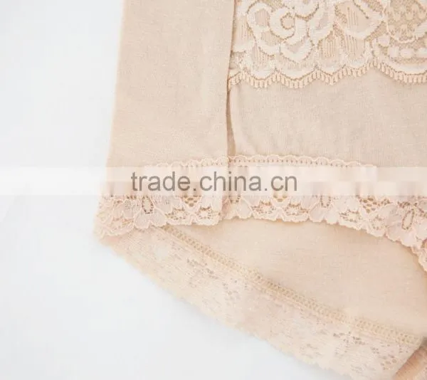 Cheapest Factory 95% Cotton 5% Spandex With Lace Custom Sexy Fancy Woman Underwear photo-4